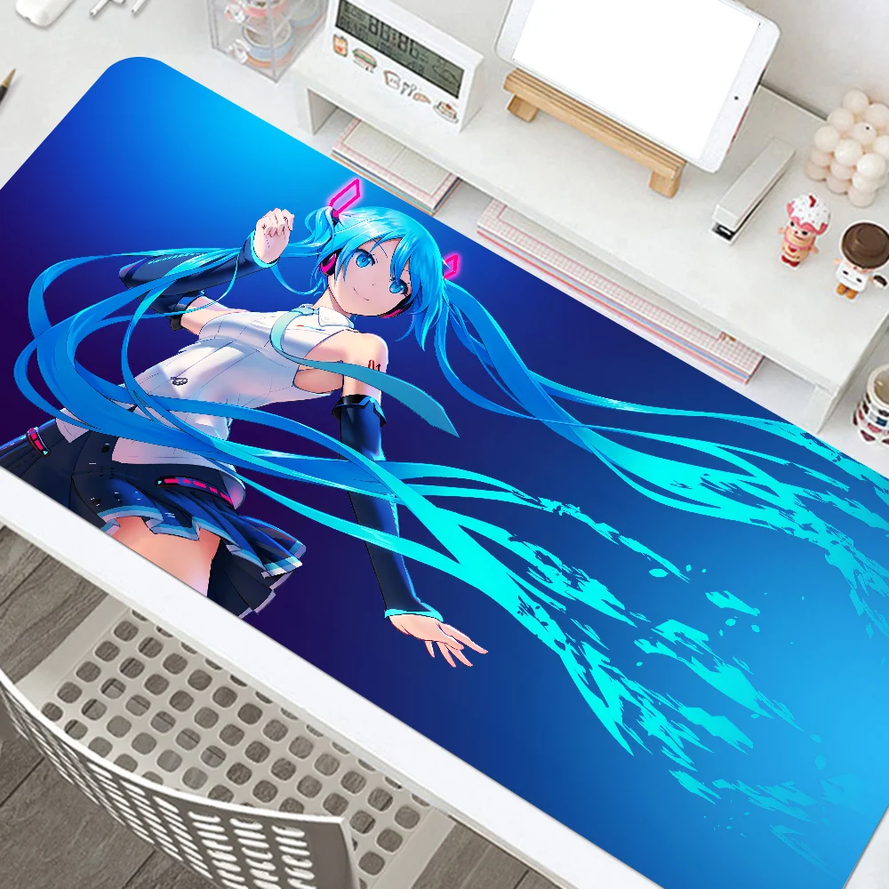Коврик для мыши в стиле аниме H-Hatsune M-Miku настольный коврик с ковриком игровые