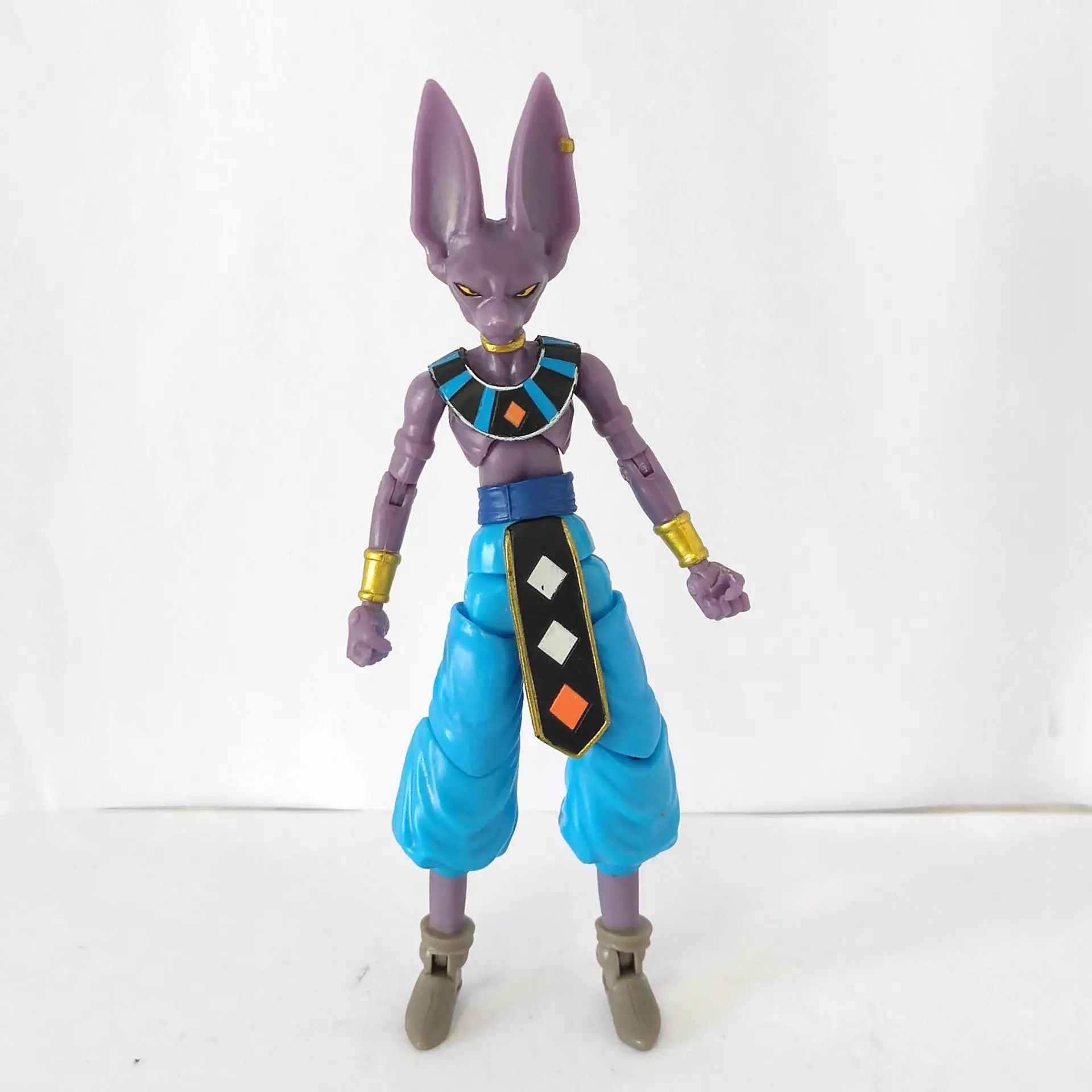 Фото Подлинная Bandai Dragon Ball Super Saiyan Vegeta Wukong Tranks без аксессуаров, свободная 5-дюймовая кукла в подарок №2