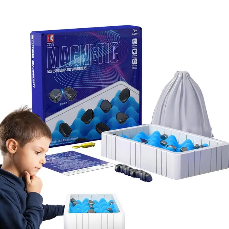 

Travel Chess Set Chess Board Game With Magnetic Effect Educational Checkers Game Portable Chess Board Party Supplies For Family