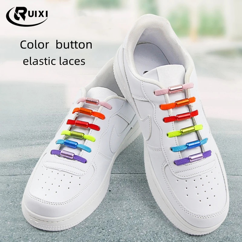 

1Pair No tie Shoelaces Multicolour Elastic Shoe Laces For Kids and Adult Sneakers Shoelace Quick Lazy Laces 21 Color Shoestrings