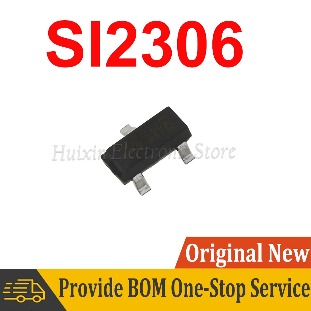 

20pcs SI2306DS SOT23 SI2306 SMD SOT SOT-23 N-Channel 30-V (D-S) MOSFET New and Original IC Chipset