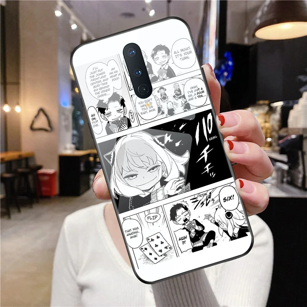 

Case for Oneplus 8T 9R 9RT 5G 6 9 9Pro 6T10Pro 8 8Pro 7T 7TPro Nord N10 N100 7 7Pro Anime Spy X Family Tempered Glass Fundas