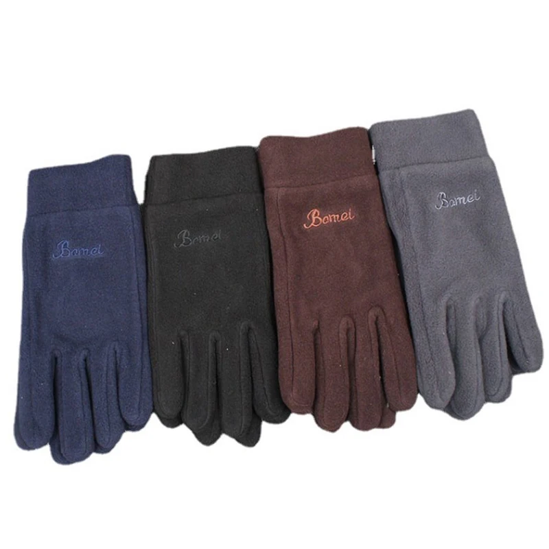 

1 пара ветрозащитные мотоциклетные перчатки мужские зимние перчатки уличные флисовые зимние перчатки теплые велосипедные перчатки с закры...