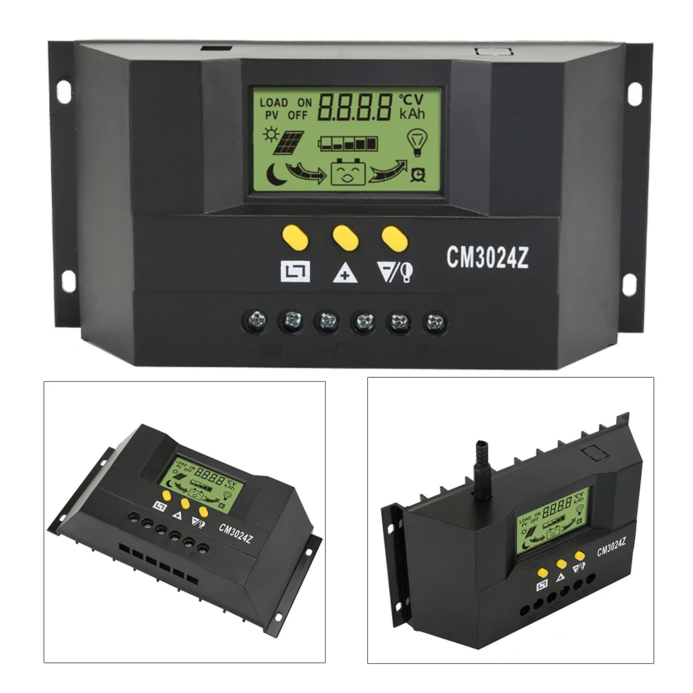 

CM3024Z 30A 12V/ 24V Solar Charge Controller Generator for Home Solar Panel