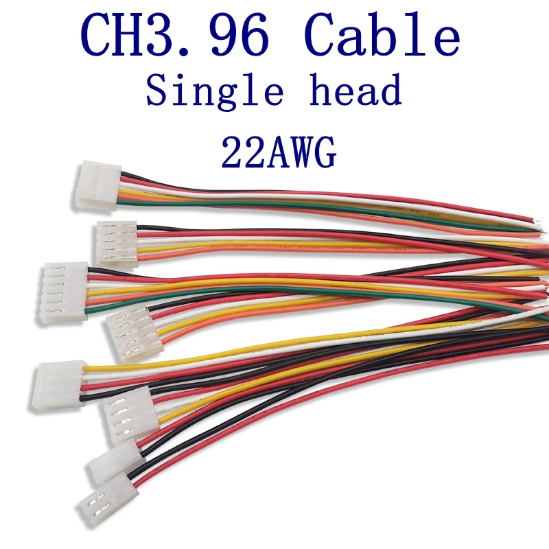 

Кабель из луженой меди, 10 шт., CH 3.96, 22AWG