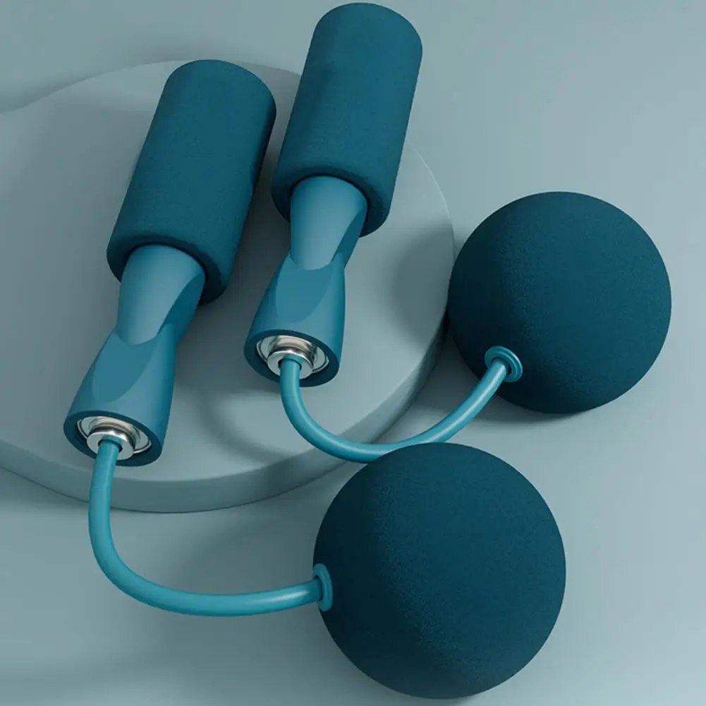 

4 Colors 1 Pair Wearable Foam Handle Adjustable Jump Rope Easy to Carry Jumping Rope Non-Slip Handle for Playground