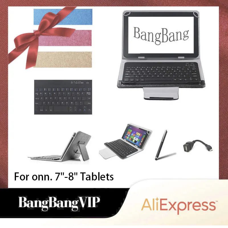 Bluetooth Wireless Pu Leather Cases Stand Cover
