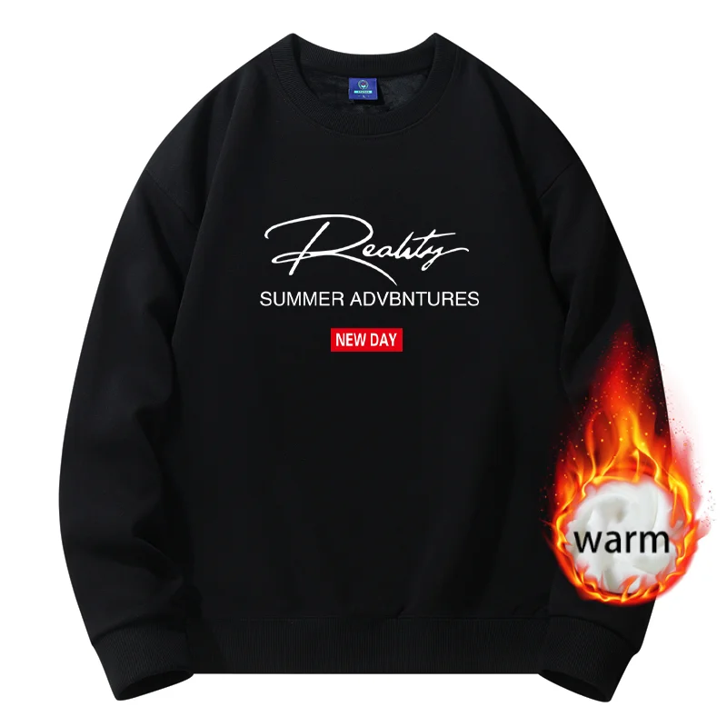 

Свитшот мужской с графическим принтом, 2023 хлопок, круглый вырез