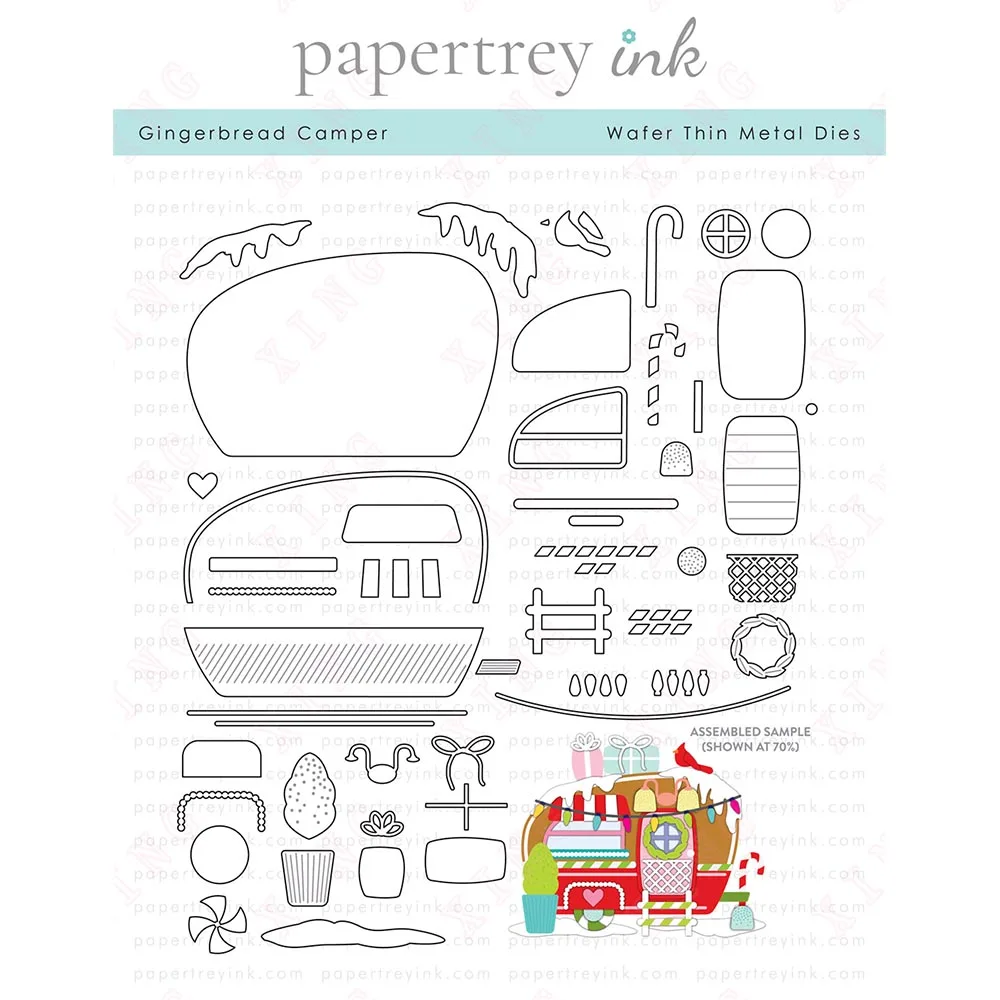 

Newest Arrival Scrapbook Album Card Gingerbread Camper Die 2023 Metal Cutting Dies Diy Handmade Decoration Embossing Craft Molds