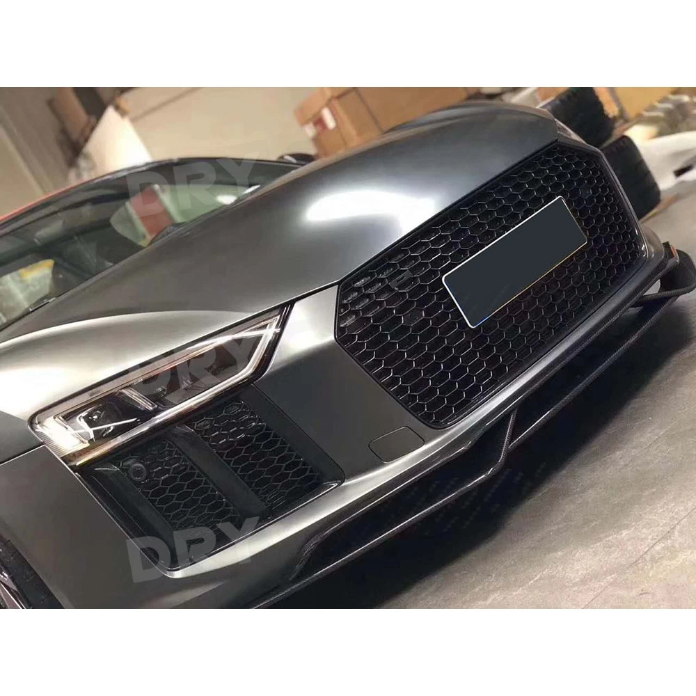 Для Audi R8 2016-2019 передний бампер из углеродного волокна, спойлер для губ, разделители, фартуки, лопатка для подбородка, защита, комплекты кузова, аксессуары (art.: 3920d37caa161) - 3920d37caa161