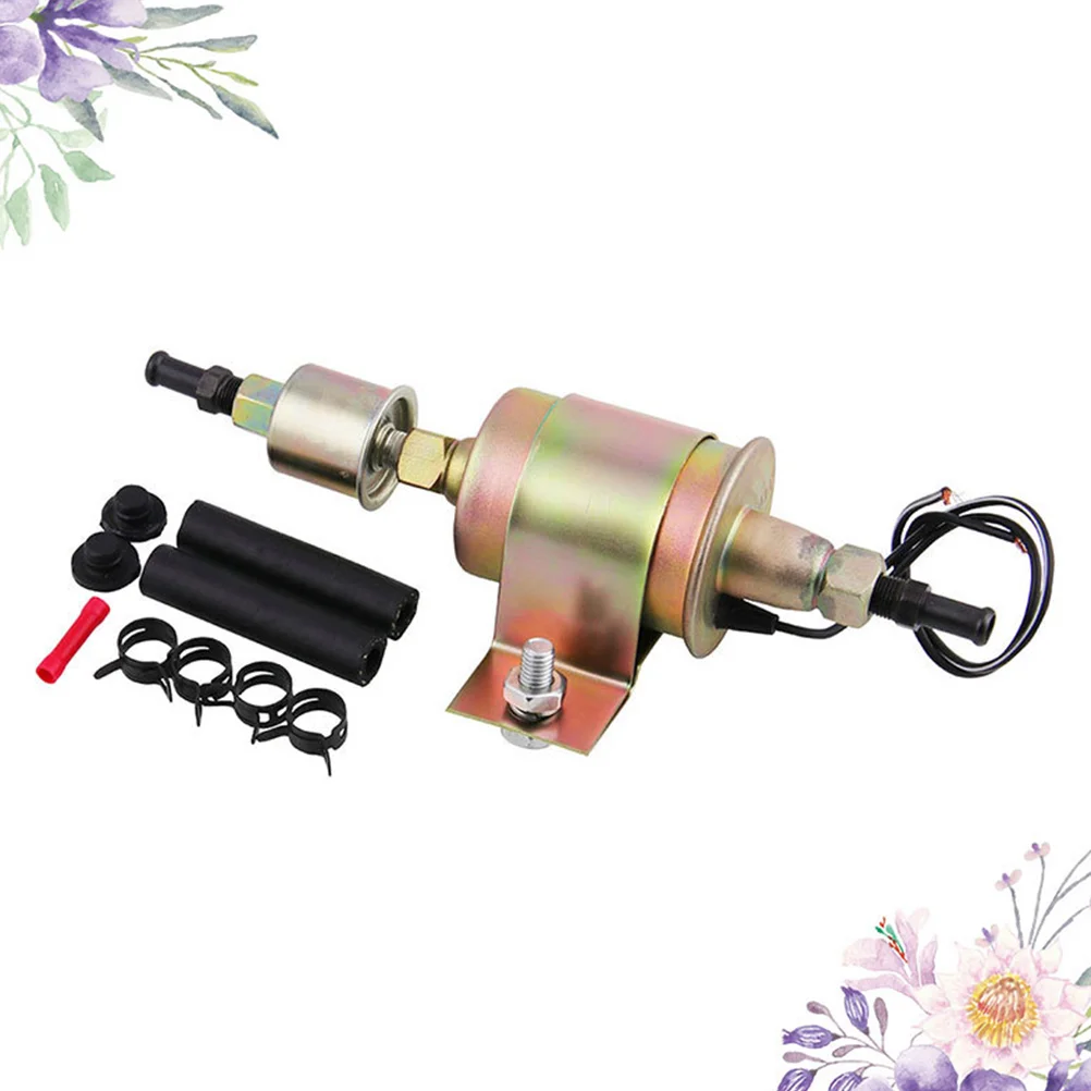 

1 Set 12V Universal Oil Burning Pump Electronic Fuel Pump Car Refitting Accessories Sturdy Metal Petrol Pump for Car Boats Use