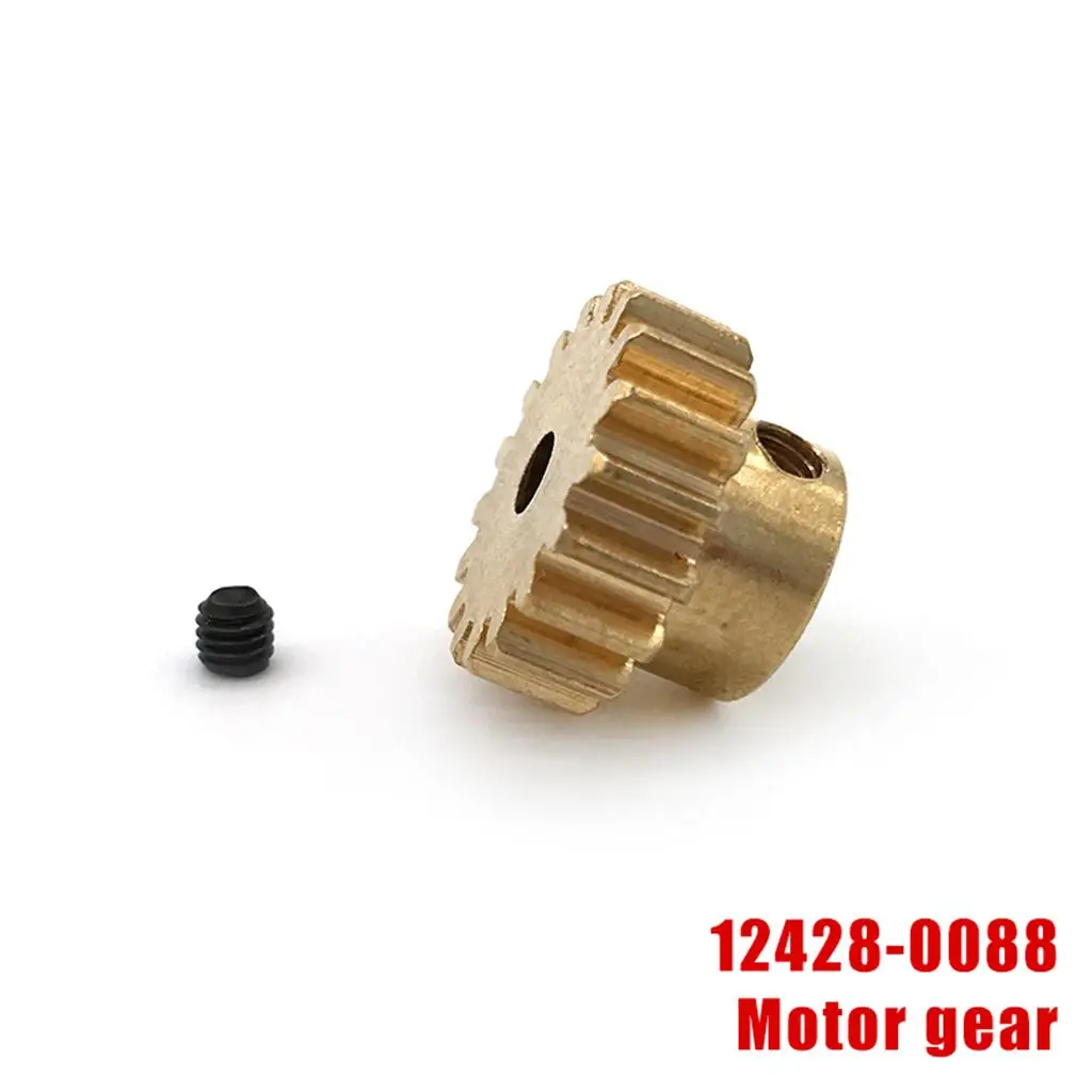 

2pcs 17T Brass Motor Gears Golden Sprockets Pinions for WLtoys 12428