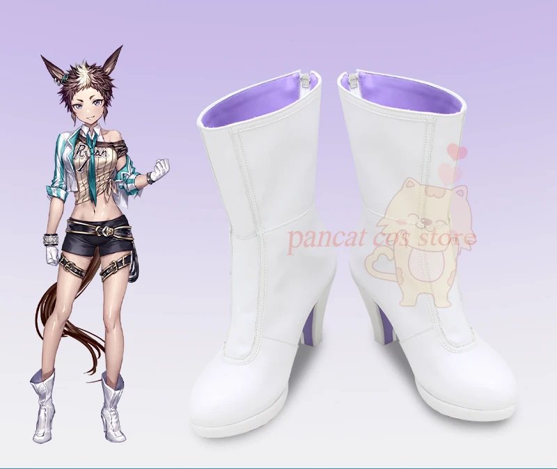 

Pretty Derby Mejiro Ryan Cosplay Shoes Comic Anime Game Cos Long Boots Cosplay Costume Prop Shoes for Con Halloween Party