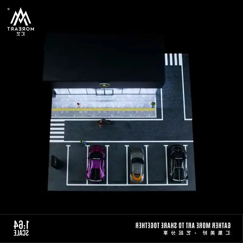 MoreArt/Time Micro 1:64 автомобильный выставочный зал осветительная сцена тематическая