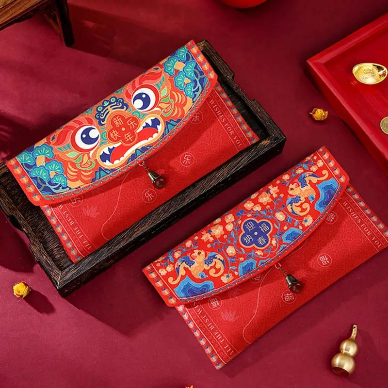 

1pc Chinese New Year Red Envelope Spring Festival Red Packet Gift Bag Wedding Birthday Lucky Money Pocket