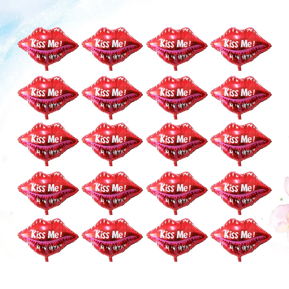

20pcs Lip Shape Balloons Printing Funny Party Balloons for Wedding Valentine Day