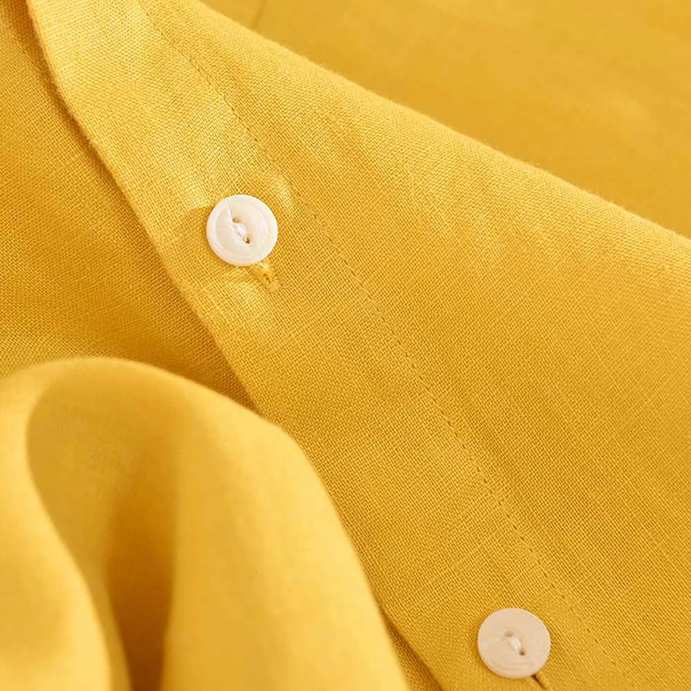 Men Shirt Linen Cotton Solid Shirt 3XL Casual Mens Button Up Shirt Men Shirt Long Sleeve Slim Fit Shirt Men