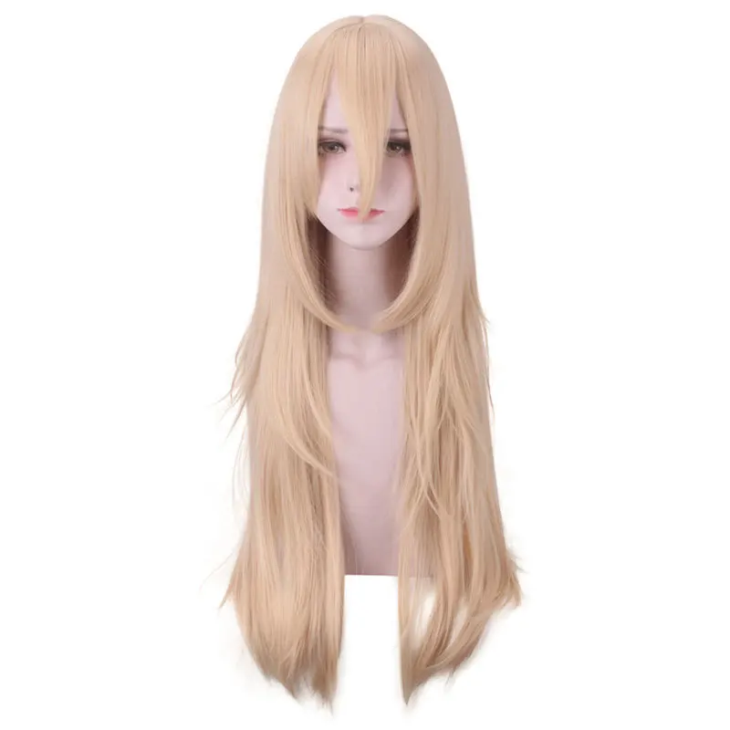 Anime 80cm Rachel Gardner Wig Angels of Death Cosplay Wig  Blonde Hair Ray Cosplay