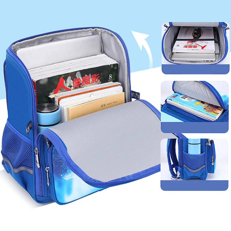 Children Anime School Bags for Girls Unicorn Children Backpacks Cute Cartoon Dinosaur School Backpack for Boys Waterproof Gift