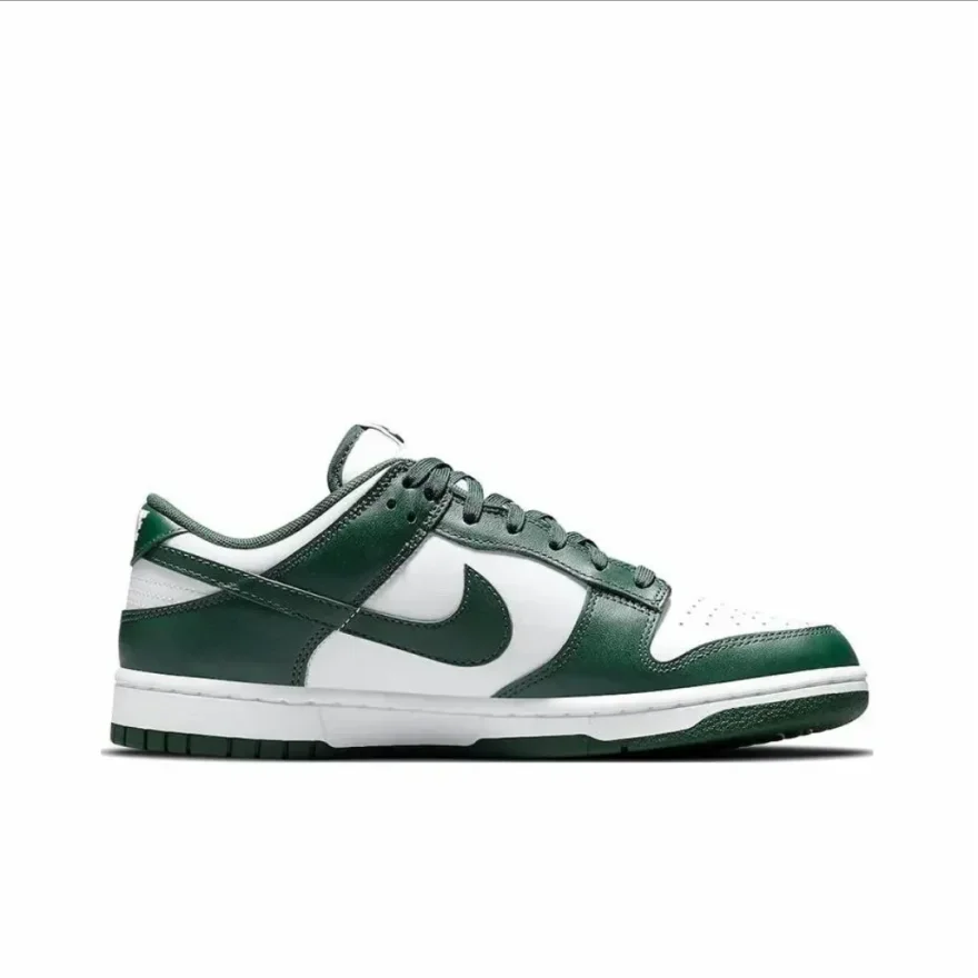 Классические туфли Nike Dunk из коровьей кожи с низким верхом в стиле ретро Varsity Green