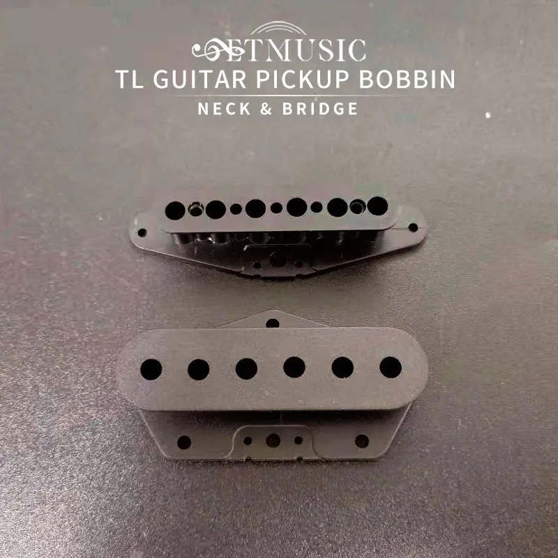 

2PC Electric Guitar Pickup Bobbin for TL Style Guitar Neck and Bridge Bobbin Plastic Bobbin Black