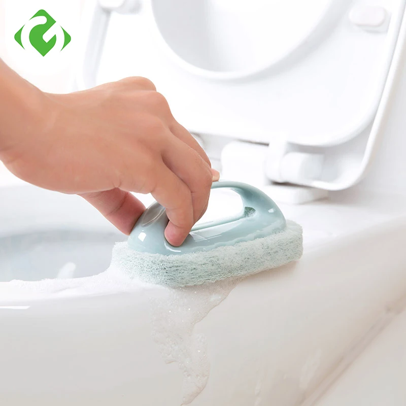 

GUANYAO Friction Strong Decontamination Handle Tiles Brush Bathroom Supplies Bathtub brush Sink Clean Sponge Rub Cleaning Tool