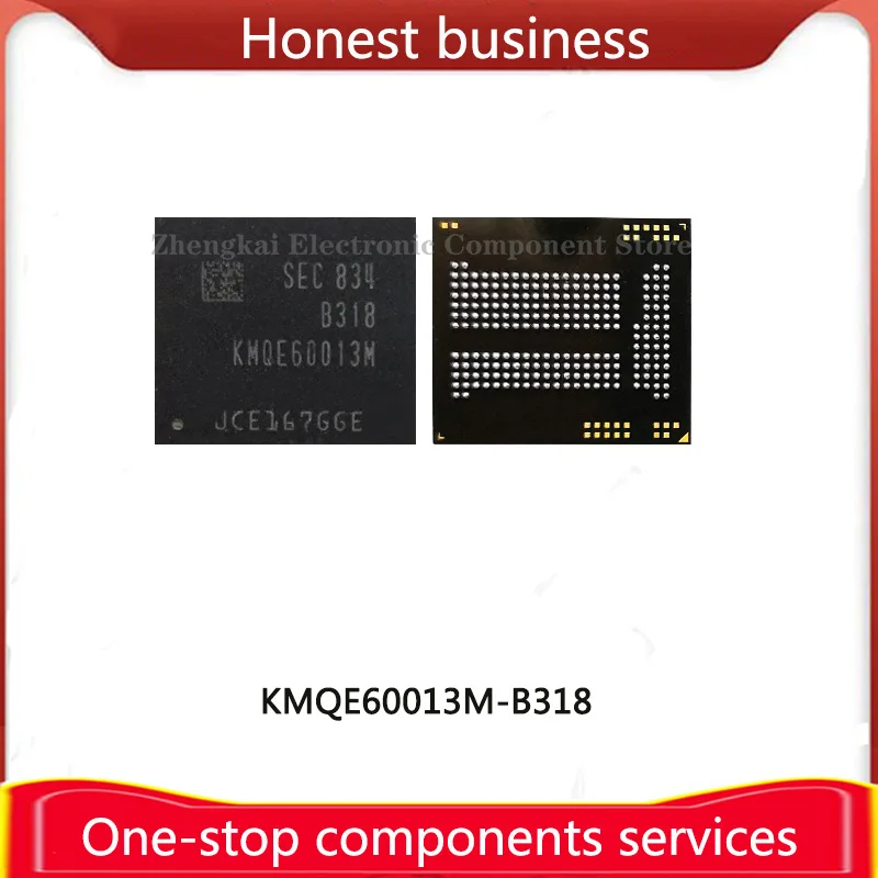 

KMQE60013M-B318 16G 100% Working 100% Quality BGA EMCP 16+16 16GB Chip Mobile Phone Hard Disk Memory KMQE60013M