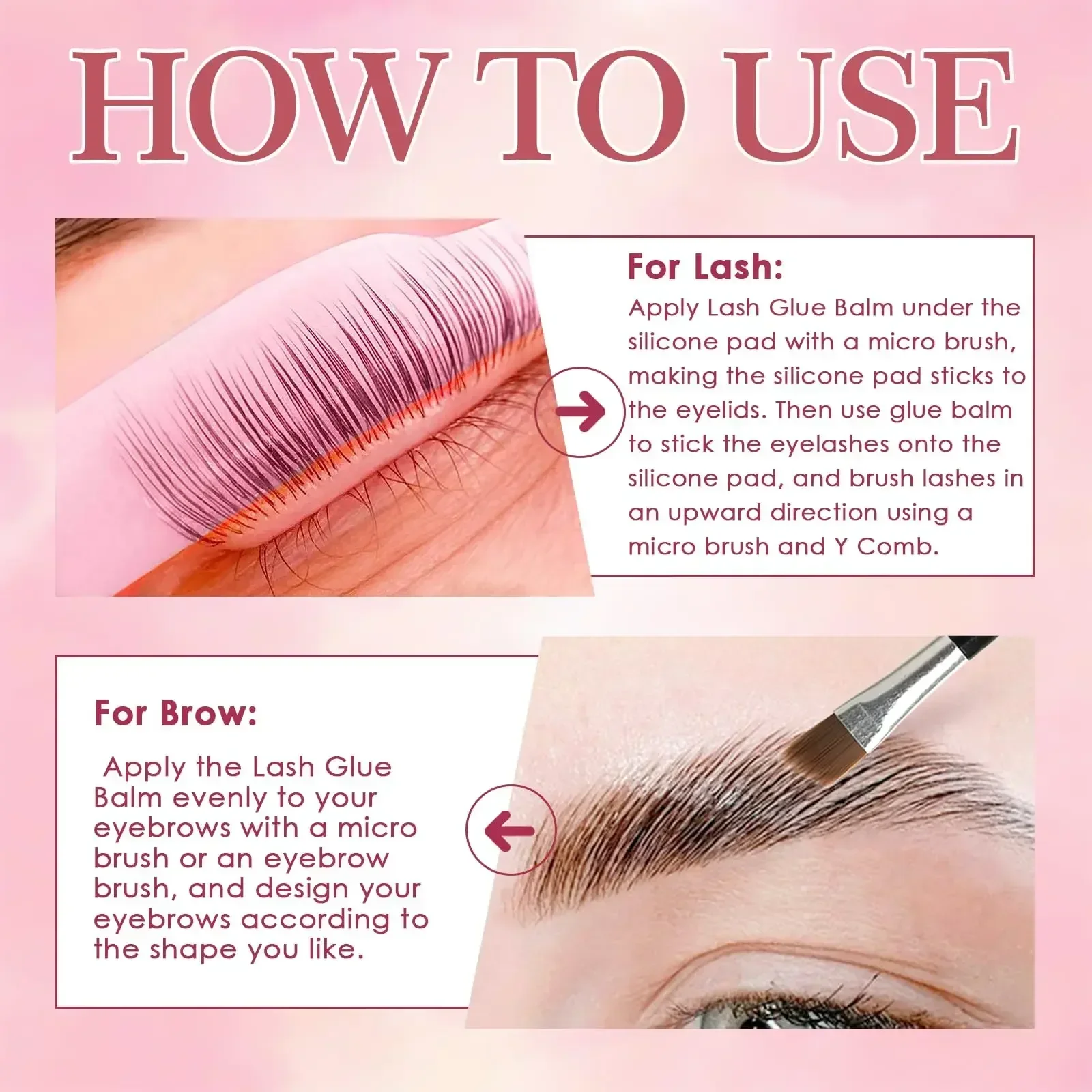 Gollee Lash Lift клеевой бальзам для подтяжки ресниц фиксирующий воск бровей не