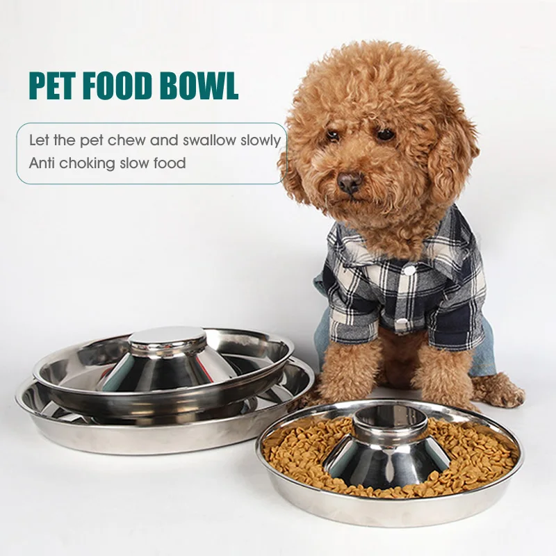 

Миска из нержавеющей стали для собак и щенков, миска для кормления и отлучения, поилка из нержавеющей стали, миска для воды и воды для домашн...