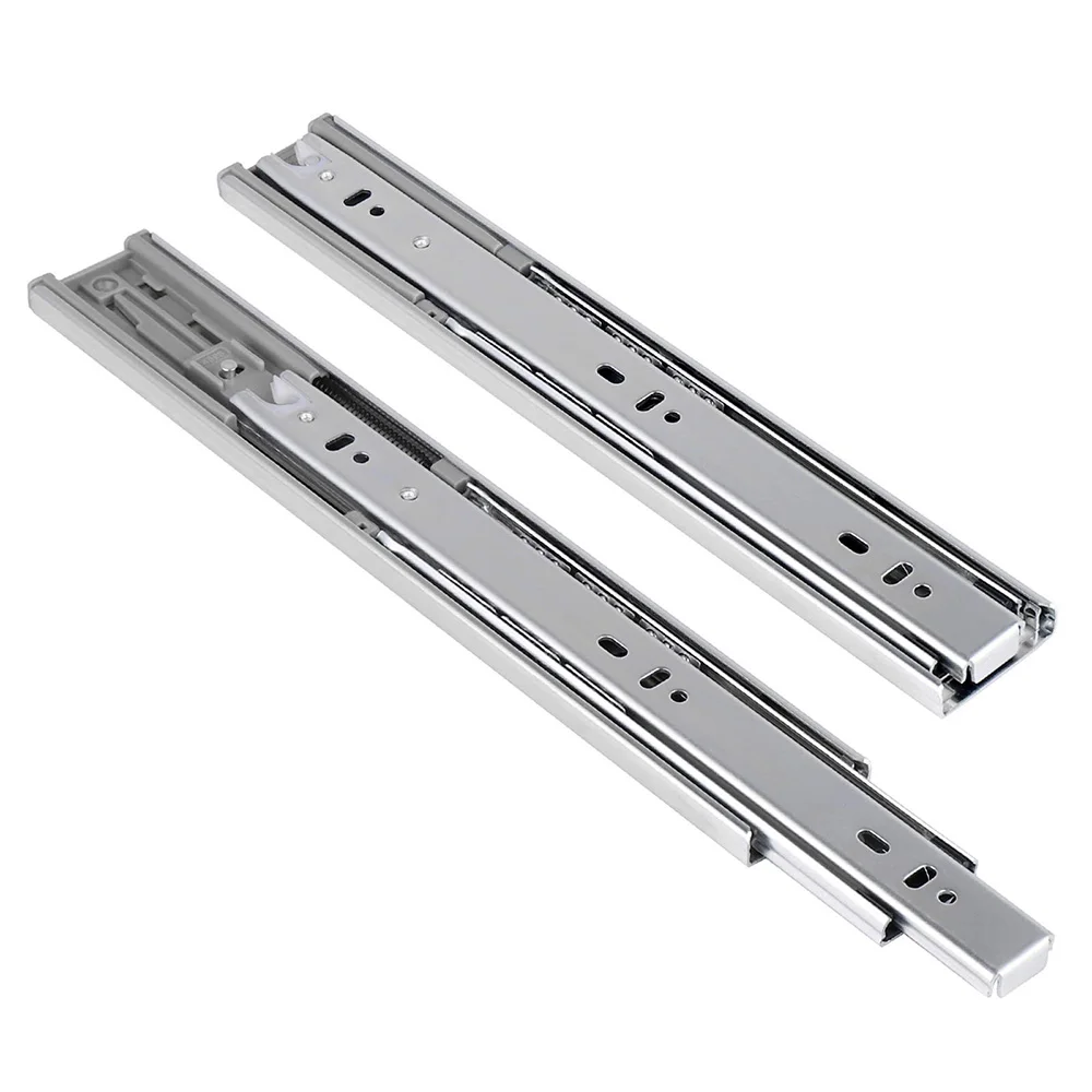 10 Inch Full Extension Ball Bearing Self Closing Cabinet Track Guide Dresser Glide Side Mount