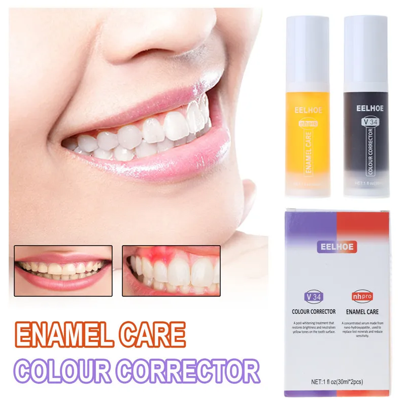 

Teeth Whiten Enamel Care Cleansing Toothpaste Color Corrector Teeth Sensitive Intensive Stain Removal Reduce Yellowing