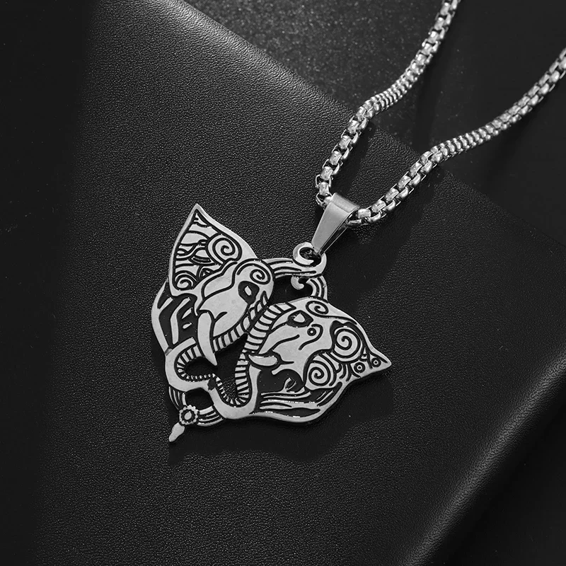 Изысканное ожерелье с подвеской в виде старинного тотемного Бодхидхарма со