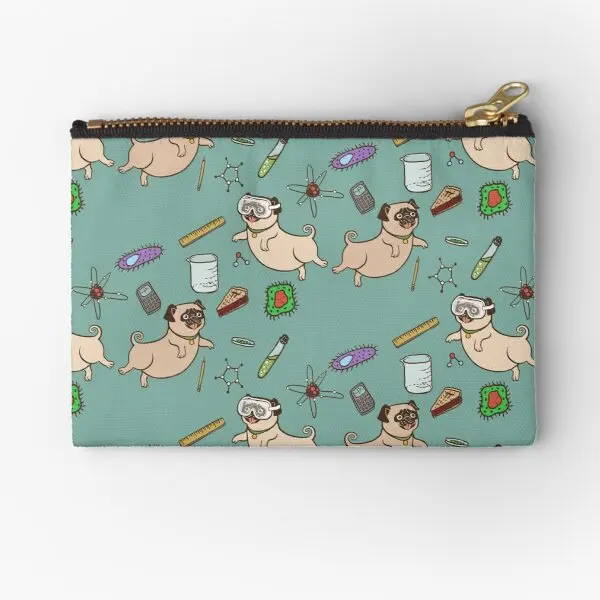 

Stem Pugs Zipper Pouches Pure Money Bag Pocket Small Underwear Key Men Packaging Women Wallet Panties Cosmetic Storage Socks