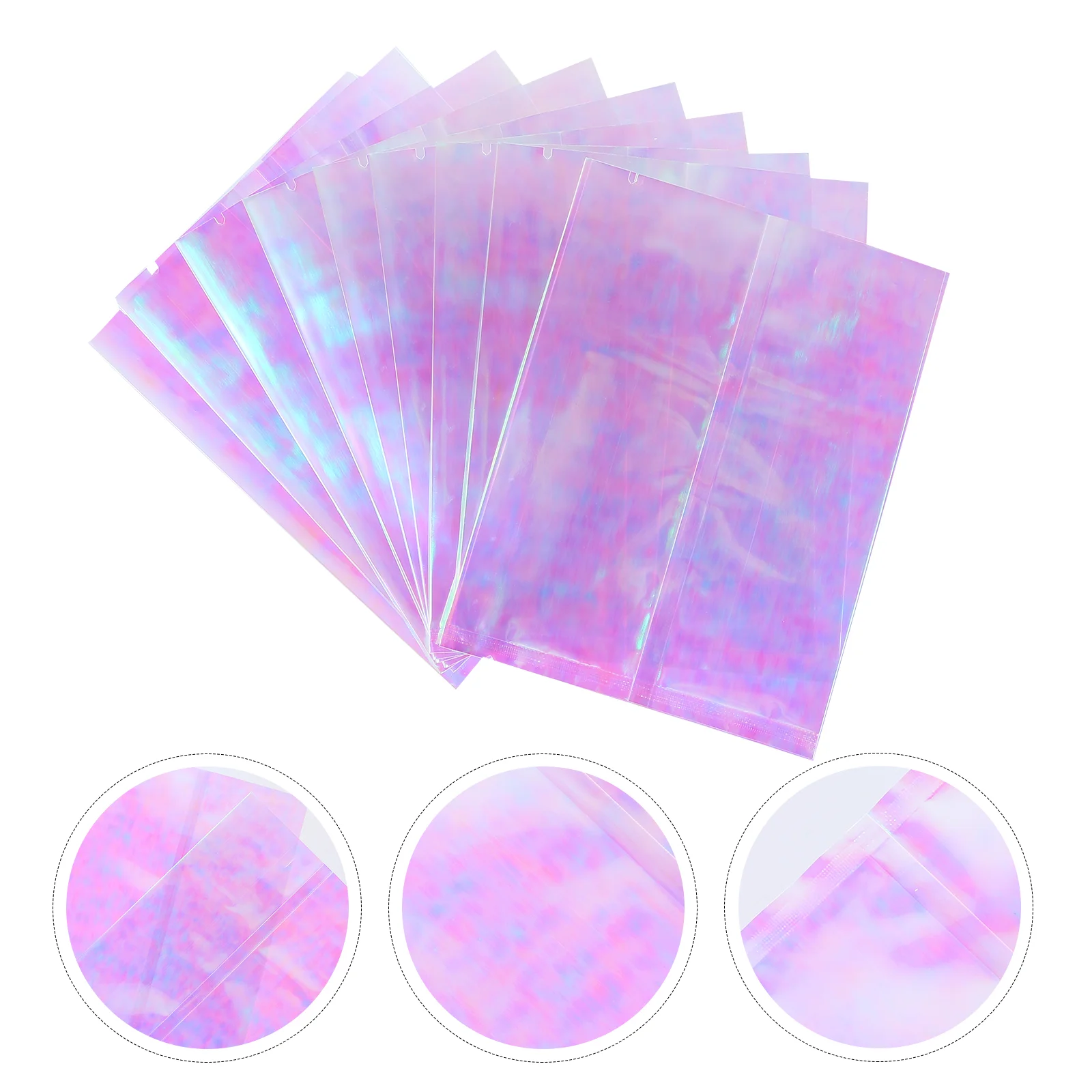 

Bags Iridescent Holographic Cookie Cellophane Treat Biscuit Clear Candy Wrapping Treats Party Packingties Favor Bakery Dessert