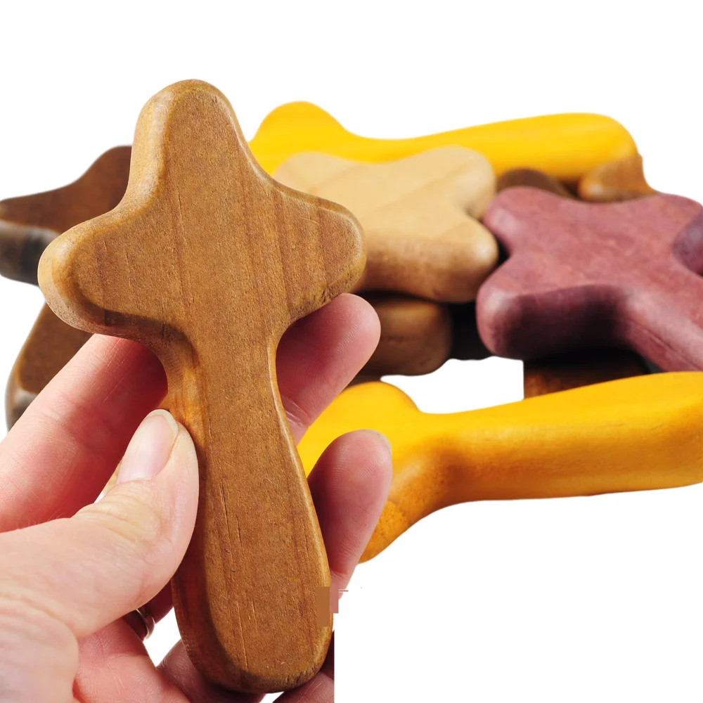 

Jesus Cross Caring Wood Holy Land Pocket Christ Religious Orthodox Gift Church Utensils Praying Catholic Priests