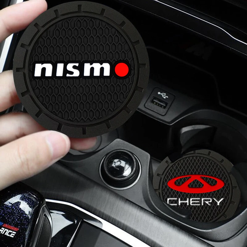 

1pcs Car Coaster Water Cup Slot Non-Slip Silica Gel Pad Holder Mat for Mini Cooper Countryman clubman F54 F56 F55 F60 R60 R61 Ac