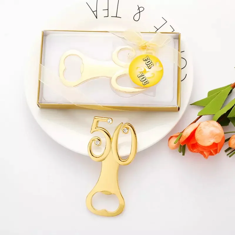 Package Ribbon Bow 50th Anniversary Birthday Party Favor For Guests