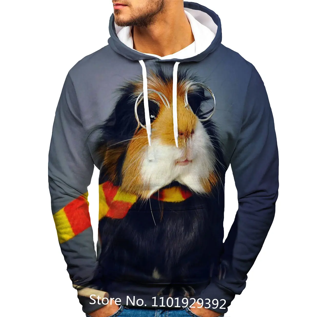 Mens Mouse Hoodies Fashion Animal 3D Printed Sweatshirts Unisex Harajuku Hip Hop Hoodie Casual Pullover