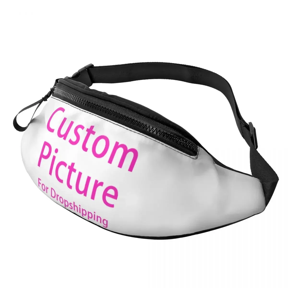

Забавная поясная сумка для женщин, персонализированная Сумочка через плечо с индивидуальным фото и логотипом, для бега, телефона, денег