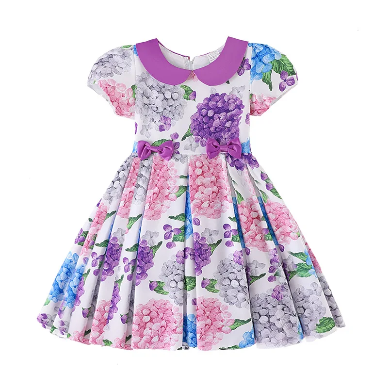 Flower Girls dresses for Wedding Party Baby Sleeveless floral print Princess Dress Children Vestidos clothes | Детская одежда и