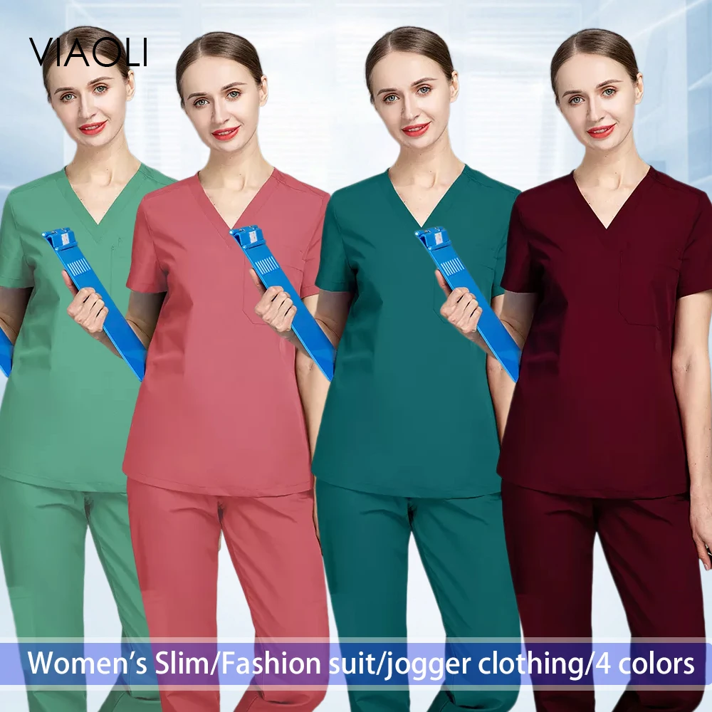 

Operating Room Hospital Dental Clinic Doctor High Quality Wholesale Medical Uniform Scrubs Nurse Multifunctional Plus Size Suit