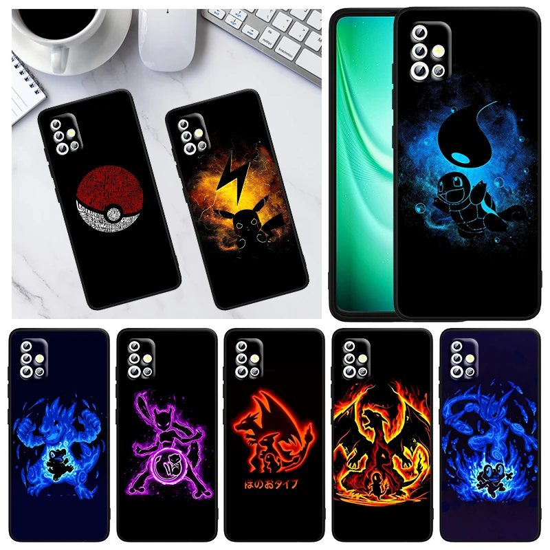 

Anime Pikachu Pokemon For Samsung A73 A53 A33 A03S A22 A72 A52 A32 A02 S A12 A42 A51 A91 A81 A71 A41 A32 A21 Phone Case