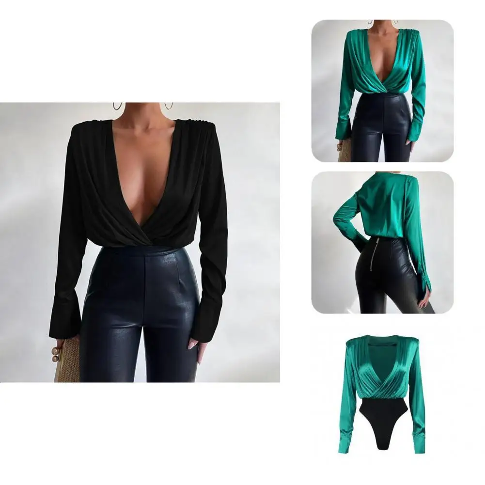 

Потрясающая Клубная одежда с отличной строчкой, весеннее боди, женское однотонное боди для клуба