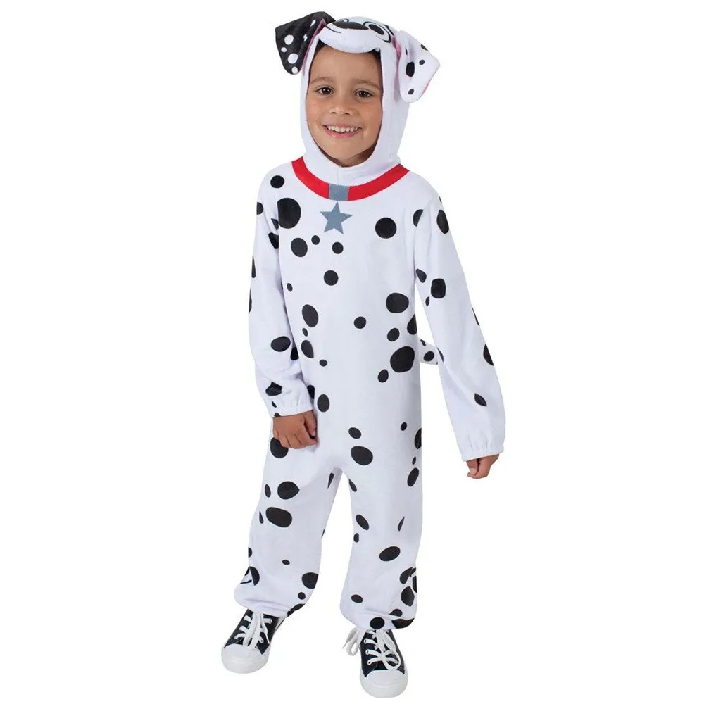 Kids Dalmatians Lovely Dog Animal Themed Cosplay Fancy Dress Halloween Party Costume