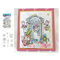 front porch easter arrival new metal dies stamps set diy scrapbooking crafts work photo album maker greeting card decor cut mold