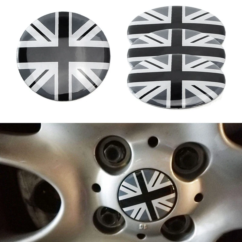 

UK Flag Style Car Wheel Hub Center Cap Cover for MINI Cooper R50 R51 R52 R53 R55 R56 R57 R58 R59 R60 R61