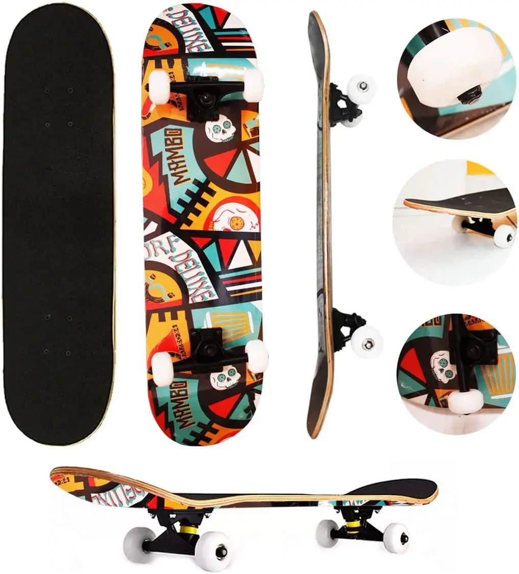 

Skate Semi Profissional Montado Completo Modelos 7.5 Mambo