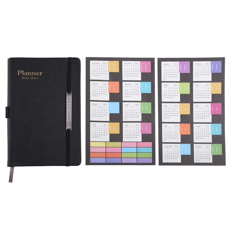 

F3MA A5 Spiral Planner Dated Lined Pages Weekly Schedule Desk Journal Gift Notepad