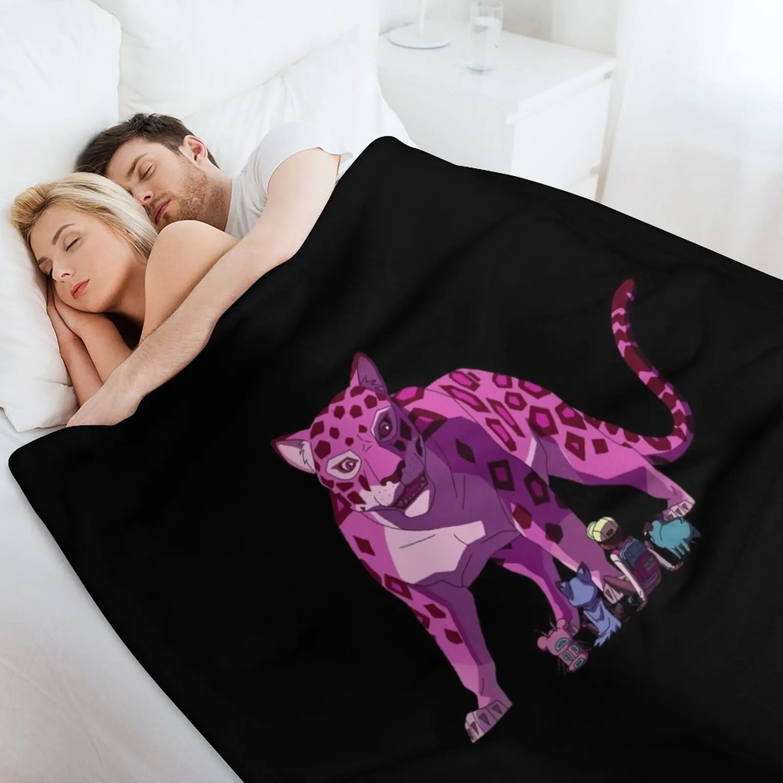 Мега Ягуар Kipo - и века чудесных зверушек плюшевое одеяло рождественские