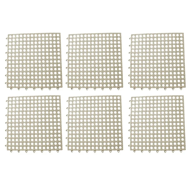 

6Pcs Anti-Slip Splicing Pvc Bathroom Toilet Kitchen Floor Mat Non Slip Mat Toilet Floor Mat 30X30CM